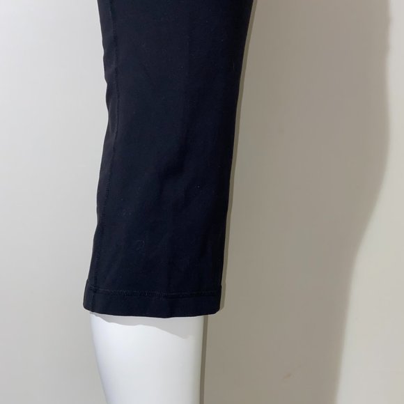 Lululemon Black Multi Straight Leg Crop *19" - Size 8 - Picture 13 of 14